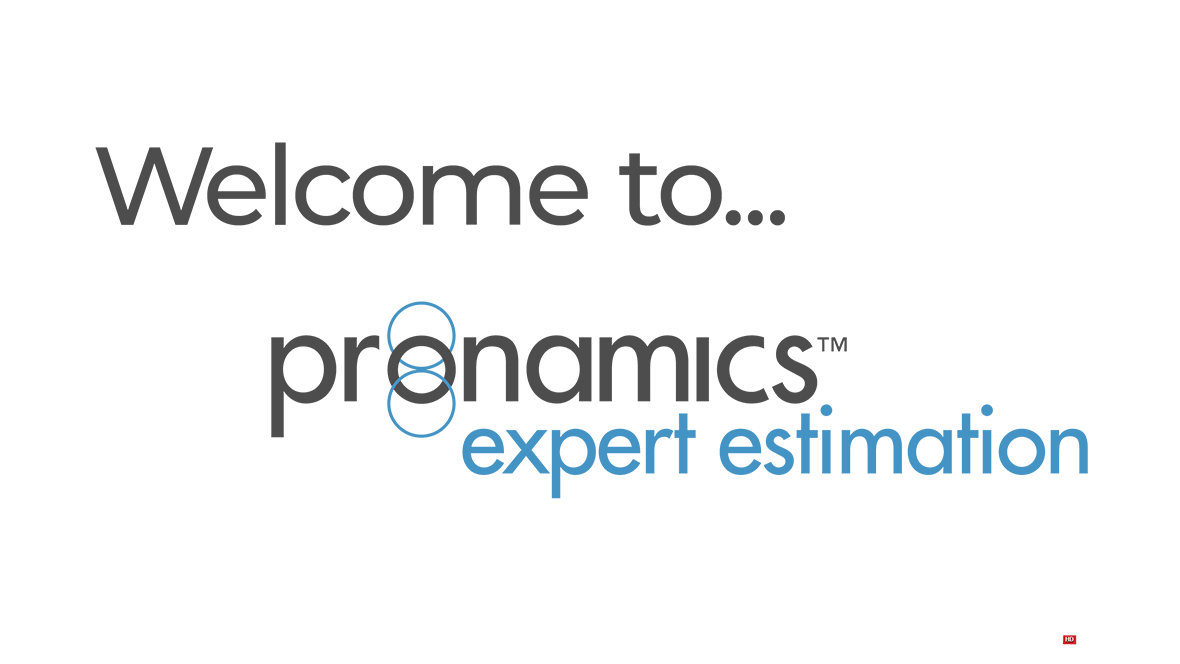 Welcome to Pronamics Expert Estimation Genesis